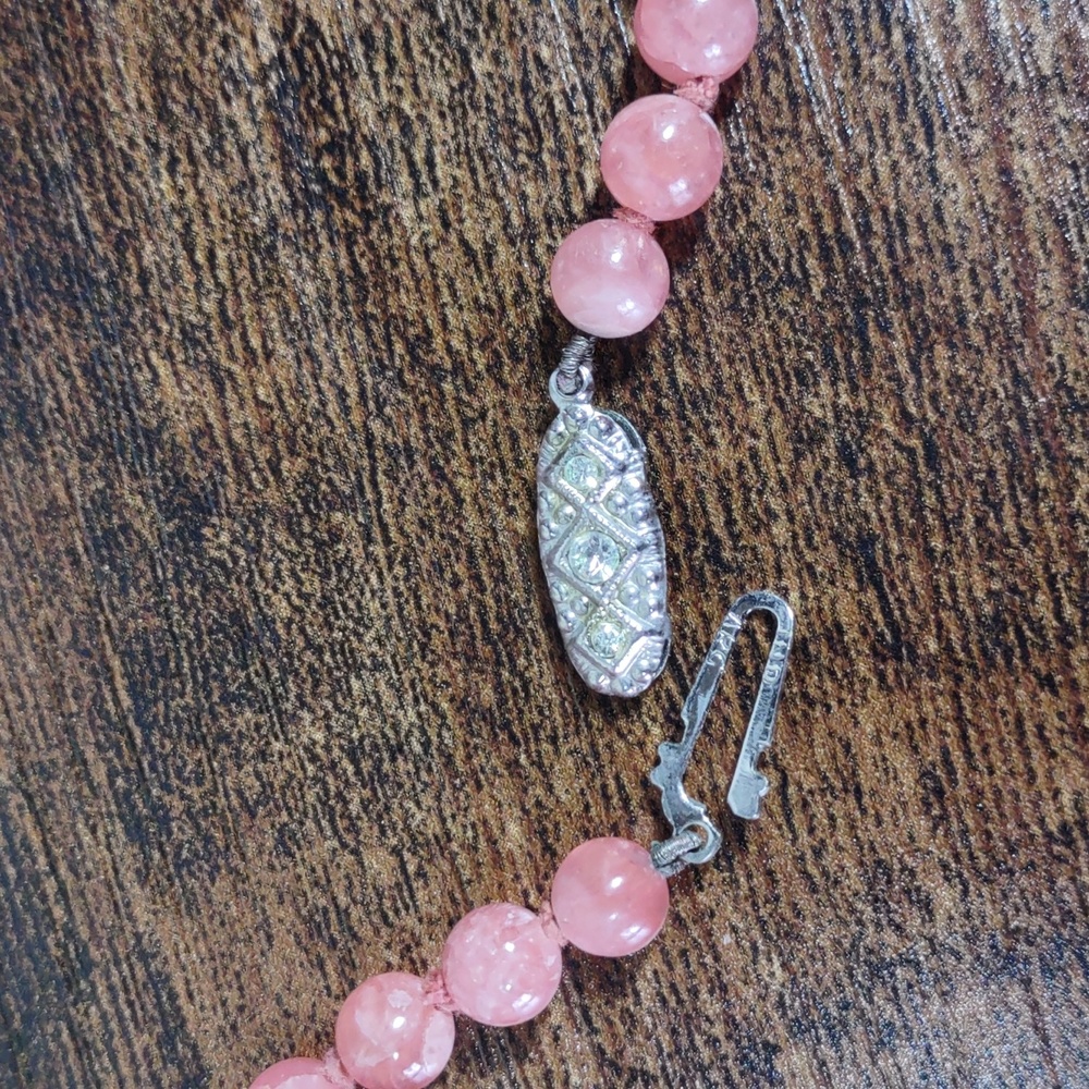 Vintage Rhodochrosite Necklace - Picture 8 of 10